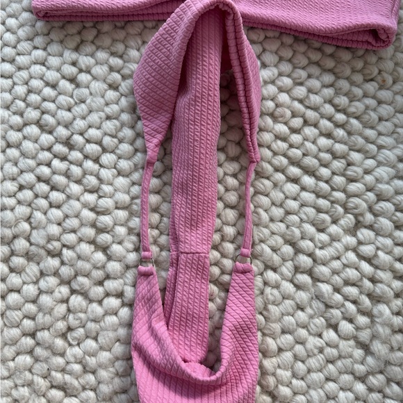 SHEIN Pink Ribbed Bikini Set - Picture 2 of 3